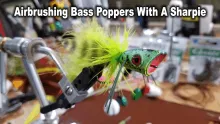 Video thumb for Airbrushing Foam Bass Poppers with Sharpies