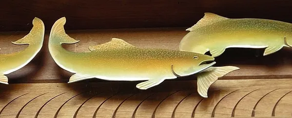 User submitted picture: Metal Brown trout, from a...